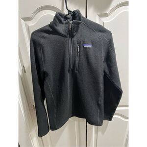 Patagonia 1/4 Zip Black Pullover Better Sweater Jacket Men’s XS